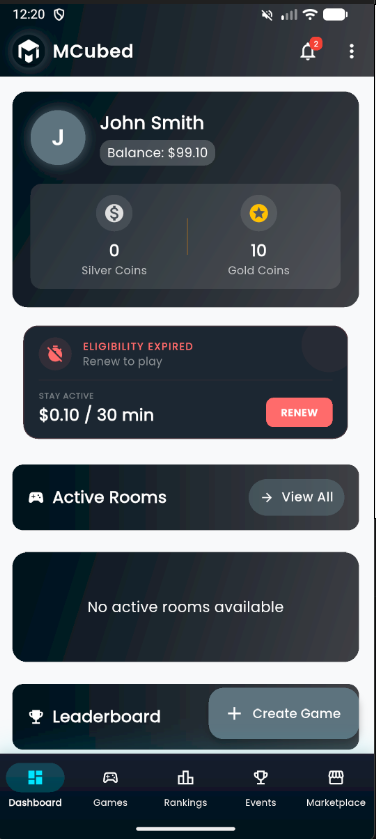 MCubed Dashboard